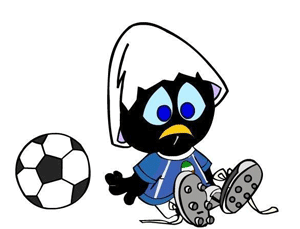 Gif animé Caliméro foot